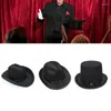 Berets Bowler Top Hat Sequin Magician Pork Pie Fedora Performed