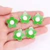 Charms 10Pcs 20 22mm Alloy Multi Coloured Enamel Oil Drip Sun Flowers For Necklace Pendant Earrings DIY Jewelry Finding