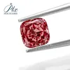 Diamantes soltos 4.5mm cor rosa vvs1 qualidade superior almofada corte pedra preciosa moissanite fábrica jóias finas preço de atacado