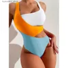 Kadın Mayo Tek Parça Mayo 2023 Seksi Cross Geri Mayo Kadın Mayo Vintage Retro Mayo Takımları Plaj Giyim Yüzme Baskı Monokini S-XL L240308