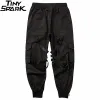 Pantolon 2023 Pantolon Jogger Sokak Giyim Kargo Pantolon Cepleri Swag Şerit Haruku Erkekler Hiphop Pantolon Joggers ayak bileği pantolon