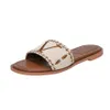 Verão sandálias de luxo designer chinelos mulheres flip flops chinelo moda slides senhoras sapatos casuais