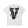 Vlone T-shirt Mäns / kvinnors par Casual modetrend High Street Loose Hip-Hop100% Cotton Printed Round Neck T-shirt US Size S-XL 12151