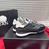 Hhot försäljning chaussure spegel kvalitet scarpe original sneakers womens chanells plattform skor designer lyxkvinna tränare avslappnad stil snörning med box dhgate ny