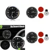 Bil Annat Auto Electronics Luminous Gauge Clock Mini Air Vent Waterproof Quartz med Clip Outlet Watch for Styling Accessories Drop de Dhixb