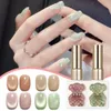 1015ML Elegant Cat Eye Series Gel Nail Polish SemiPermanent Varnish Sparkling UV Soak Off Manicure Art 240229