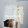 New plush and warm standing collar with a small camisole vest for women's fashion suit, paired with a threaded bottom shirt, comfortable with a chest pad, knitted top