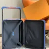 10A 최고 디자이너 가방 여행 가방 55 Horizon Spinner Travel Bags 디자이너 정품 가죽 럭셔리 패션 수하물 디자이너 여행 유니스x 블루 라이트 여행 여행 가방