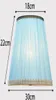 Чехлы для ламп Абажуры E27 Арт-деко для настольных ламп Синий тканевый абажур Круглый абажур Современный чехол Desk2270188