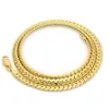 Miami Cubaanse schakelketting 14k verguld 4 mm 24 ketting 210G