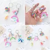 Keychains & Lanyards Quicksand Wishing Bottle Key Pendant Lollipop Students Bag Rainbow Drop Delivery Fashion Accessories Dhbd9