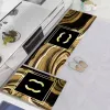Tapis supérieur salle de bain cuisine tapis de sol léopard classique Logo imprimé foyer tapis de sol salle de bain absorbant l'eau décoration de la maison tapis décor