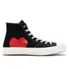 2024 Plattform-Leinwandschuhe Comme Des Garcons Play Designer-Sneakers CDG Weiß Schwarz Herzen Blau Grau Rot High Low Männer Frauen Klassische lässige CDGs-Schuhe