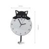 Horloges murales Acrylique Chaton Horloge Ornement Délicat Suspendu Décor À La Maison