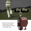 Torby golfowe PU skórzana torba na piłkę golfową z metalową klamrą wisząca wisząca piłka golfowa torebka mini uniwersalne akcesoria na zewnątrz2402