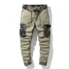Pants Pantalon cargo Style hommes 23SS nouveau classique boussole brassard brodé hommes pantalon militaire rétro multipoche Cargo pantalon ample chaud