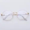 Sunglasses Frames Anti Blue Light Blocking Filter Glasses Fashion Women Mens Computer Goggles Retro Metal Transparent UV400 Eyewear