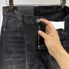 Designer-Jeans für Herren, Elastizität, Jean, Luxus-5A-Jeans, modische Dreiecks-Denim-Hose, schmale Stretch-Jeans für Herren und Damen, Business-Hose mit kleinen Füßen, Denim-Hose der Marke 15852