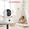 Caméra de surveillance pour bébé Caméra PTZ WiFi haute définition 4MP avec double objectif et moniteur pour bébé à écran suivi automatique du support du corps humain pour la sécurité Onvif Q240308