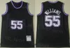 Men basketbanan throwback Jason Williams Jersey 55 Chris Webber 4 Michael Mike Bibby 10 Stephen Curry Allen Iverson 3 Vintage Retiredembroidery and Sewing