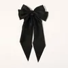 Hårtillbehör Bow Ribbon Clips for Girls Fashion Satin Clip Pin Pålband med kvinnor pinzas para el cabello