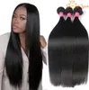 Paquets de cheveux raides brésiliens 9A 100 Extensions de cheveux humains droits brésiliens non transformés faisceaux de tissage de cheveux péruviens brésiliens8061042