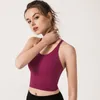 AL Yoga soutien-gorge de gymnastique pour femmes débardeur mince en forme d'été sans manches tenues de Yoga chemise brossé femmes sport d'entraînement avec soutien-gorge rembourré