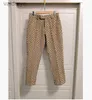 Men's 21SS Spring Summer Fashion Pant Business Slim Fit Suit Lattice Letter Pattern Trousers 240308