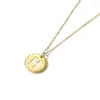 Pendentif Colliers EManco Lettre Acier inoxydable Initiales anglaises Collier Dames Cadeau d'anniversaire