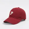 Casquettes de balle LDSLYJR 2024 coton lettre P Casquette Casquette de baseball réglable Snapback chapeaux pour hommes et femmes 32