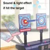 Gun Toys Automatic reset electric shooting target for gun Nerf soft bullets children sound light shooting toy accessories for gun 240307