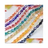 Kristall 6X8Mm Colorf Ab Tropfenförmige Kristallglasperlen Facettiert Für Halskette Armband Ohrringe Diy Schmuck Machen Drop Lieferung Schmuck Dhuid