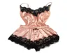 Sexig underkläder porr Babydoll Erotiska sömnkläder Kvinnor Underkläder Bow Lace Sex Dress Fashion Temptation Satin Nightdress Suit1219825