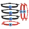 Charme Pulseiras Evil Eye Red Pulseira Mulheres Homens 7 Nó Lucky Handmade Trançado Corda Ajustável Família Amizade Casal Jóias