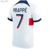Voetbalshirts 2023 2024 Maillots White Away 10 Mbappe R. Sanches Hakimi 23 24 Enfants Maillot French S Vierde Voetbalshirts Heren KitsH240308