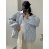 Trenchs de femmes épaissir surdimensionné revers hiver blanc canard doudoune pour femmes style coréen lâche décontracté vintage matelassé vêtements de neige