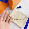 womens cufflinks Designer Letter Jewelry diamond gold Plated Charm Bracelet Lover giftAntiallergy Fashionable