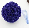 Boule de roses bleu Royal 5 pouces, 10 pièces, décoration de fleurs de mariage, 2976104