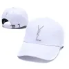 Casquette de baseball design Lettre logo Y Chapeau de sport de plein air pour hommes et femmes Casquette brodée 16 couleurs Casquettes ajustables