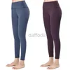 Aktywne spodnie wysokie LL Kobiety legginsy TALIST Trening Ubrania Czarne różowe kolorowe kolor Gym Zużycie Elastyczne Fiess Lady Outdoor Sports Species Prana Yoga Outfit 240308