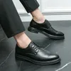 Casual Shoes Business Leather Men Lace Up Rubber Formal Dress Man Office Wedding Party Flats Footwear Mocassins Homme