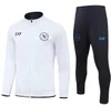 2023 24 Napoli TrackSuit maglia da calcio kit da calcio 2023 2024 SSC Napoli giacca con zip AE7 D10S Hommes tuta da allenamento indossare Formazione tuta Chandal Squitude Jogging