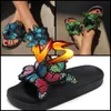 Hög ny Gai Slipper Sandal Platform Butterfly Slippers Womans Flat Flip Flops Pool Sliders Beach Shoe Low Price