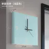 Zegary ścienne Wklejka Paste Clock Clock Prosty styl INS Mute czujnik z kalendarzowym prezentem świątecznym