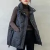 Gilet da donna 2024 Autunno Inverno Coreano Giù Gilet di cotone Donna Allentato Casual Senza maniche Gilet caldo Parka femminile Giacca Top