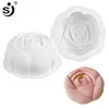 SJ 3D Rose Flower Cake Mould Silicone Molds Diy Valentines Day Wedding Dessert Mousse Kitchen Pastry Bakeware Tools 240226