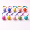 Acessórios de cabelo 10 pçs bonito arco-íris cor combinando princesa headwear crianças elásticos crianças cordas meninas bebê headdress