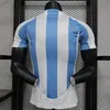 23 24 25 Argentina maglie da calcio 3 stelle 2023 2024 Home Away Special Black Mens Uniformi versione giocatore Jersey Man Football Shirts