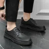 Casual Shoes Men Leather Lace Up Oxfords Designer Sneakers Fashion Tennis Comfy Driving