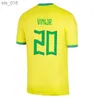 Футбольные майки Camisa Brasil 2022 2023 Неймар 22 23 Бразильский детский комплект Ришарлисон Вини-младший Энтони Рафинья Л.пакета Джесус КаземироH240308